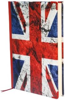 PoliAgenda PoliBook Large Ruled Sheets Notebook with Texturized Cover, I Listen to British Music (LISTENGBPLAIN/1)