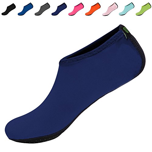 CIOR Water Skin Shoes Aauq Socks With New Upgraded Durable Outsole,HSX.Navy,L