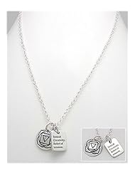 Message Necklace In 92.5 Sterling Silver