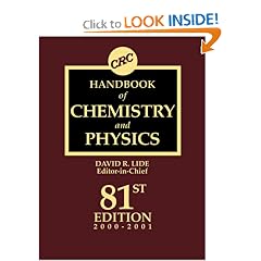 Handbook of Chemistry and Physics, 81st Edition
