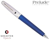 Sheaffer Prelude Translucent Blue / Chased Palladium Plate Cap C/T Ballpoint Pen