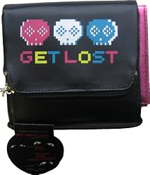 Emily the Strange Get Lost Black and Pink Wallet
