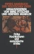 Pipers Handbuch der politischen Ideen, in 5 Bdn., Bd.1, Fr�he Hochkulturen und europ�ische Antike