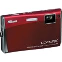 Nikon Coolpix S60 10MP Digital Camera with 5x Optical Vibration Reduction (VR) Zoom (Crimson Red)