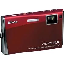 Nikon Coolpix S60 10MP Digital Camera with 5x Optical Vibration Reduction (VR) Zoom (Crimson Red)