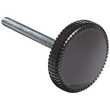 Carlisle Six*Star 670600 Plastic Hardware for Sneeze Guard Post, Black