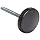 Carlisle Six*Star 670600 Plastic Hardware for Sneeze Guard Post, Black