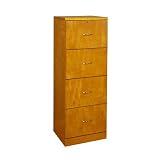 Studio RTA 4-Drawer File Cabinet- Honey