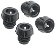 Swissmar Epivac Extra Wine Stoppers, Set of 4, Black