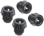 Swissmar Epivac Extra Wine Stoppers, Set of 4, Black