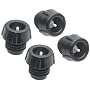 Swissmar Epivac Extra Wine Stoppers, Set of 4, Black
