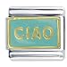 Ciao Aqua Blue Birthstones Jewelry Italian Charm
