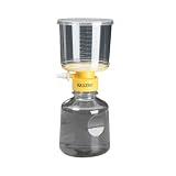 Nalgene 161-0045 161 Media-Plus Lab Filter Unit, MF75 Series, Polystyrene, 90mm/0.45µm SFCA Membrane, Sterile, Yellow Collar, 1000mL (Case of 12)