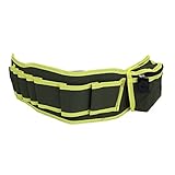 uxcell 電工バッグ　道具袋　ツールベルトバッグ リリース バックル ナイロン ストラップ プライヤー はさみ カッター ツール ブラック