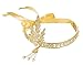 Babeyond® Bling Golden-Tone The Great Gatsby Inspired Leaf Simulated Pearl Headband Hair Tiara