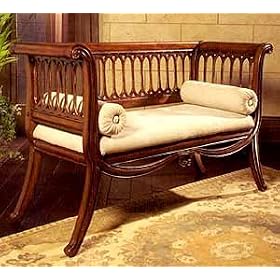 Antique Cherry Finish English Settee