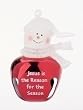 Club Pack of 24 Jesus is the Reason Jingle Buddies Snowman Christmas Ornaments