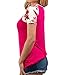 Shopglamla Short Sleeves Contrast Print Raglan Top. Made in USA