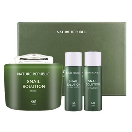 Nature Republic RENEWALED Snail Solution Cream Special Set