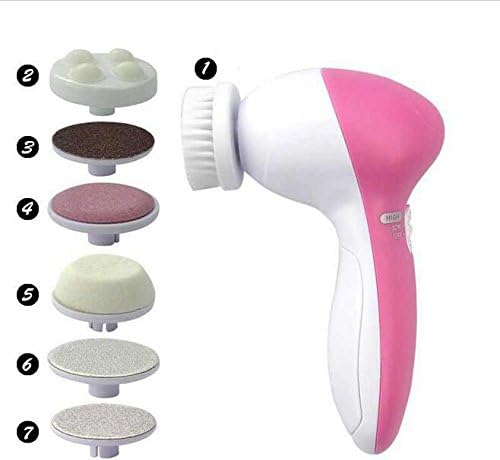 Face Skin Care Facial Brush Beauty Smoothing Body Massager Cleansing 7 in 1 Cleaner Drop Pedicure Callus &amp; Cleaning Brush