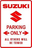 SUZUKI PARKING ONLY import japan street sign