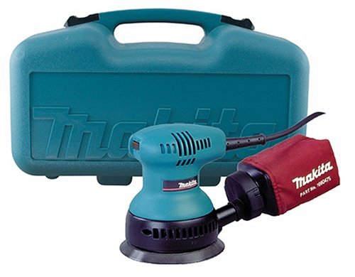 Makita BO5010KX 2 Amp 5-Inch Palm Grip Random Orbit Sander with Cloth Dust Bag and 15-Pack of Abrasive Sanding Discs