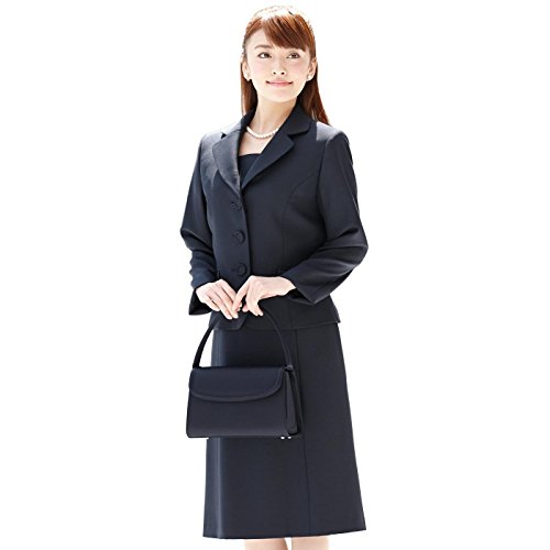 【B-GALLERY】濃紺3ツボタンテーラードジャケットアンサンブル[お受験スーツ 学校訪問 面接 学校行事 カラーフォーマル スーツ ママ 七五三 入学式 入園式 卒業式 卒園式 マザー]