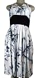 Alma de Anil, Indigo Dyed Halter White Dress