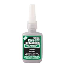 Vibra-TITE 560 High Temperature Retaining Compound, 10ml Bottle, Green