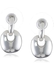 Napier Silver-Tone Post Drop Earrings