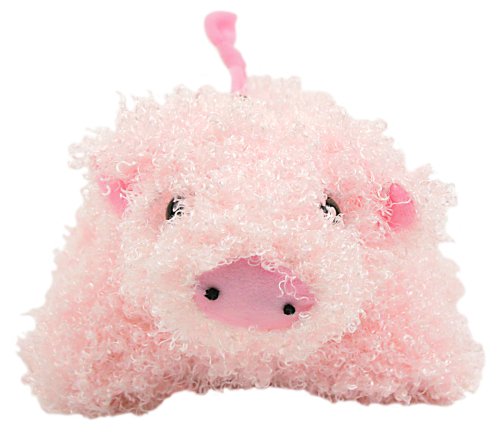 Multipet Curly Pets Dog Toy, Pig