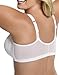 Just My Size Women's Super Sleek Front Close Wire Free Plus Size Bra (1217), White, 44DD