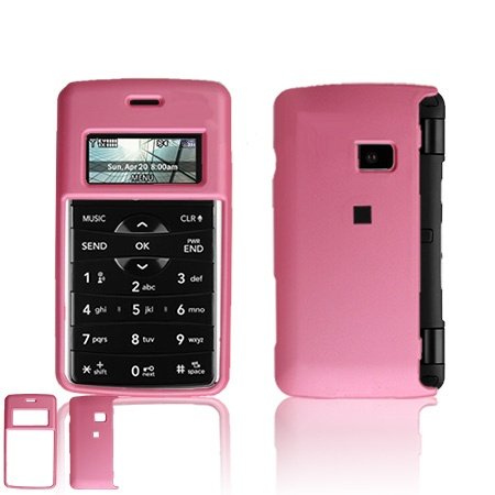 LG EnV2 VX9100 Cell Phone Pink Rubber Feel Protective Case Faceplate Cover