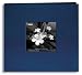Pioneer 8 Inch by 8 Inch Postbound Silk Fabric Frame Cover Memory Book, Lagoon Blue