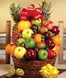 Fresh Fruit and Candy Gift Basket