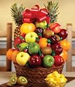 Fresh Fruit and Candy Gift Basket