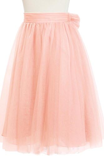 MittyDresses Women' Short Sheer Mesh Tulle Overlay Skirt Size 8 US Navy Blue