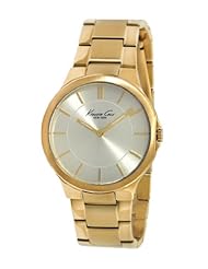 Kenneth Cole New York Womens KC4876 Slim Triple Yellow Gold Round Watch
