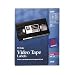 Avery Laser Video Tape Cassette Labels  Face and Spine