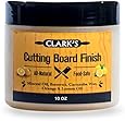 CLARK'S Cutting Board Finish Wax (10oz) | Enriched with Lemon & Orange Oils | Made with Natural Beeswax and Carnauba Wax | Butcher Block Wax