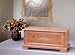 42" Wide Handmade Plain WOODEN PINE FINISH CEDAR CHEST with Storage Trunk