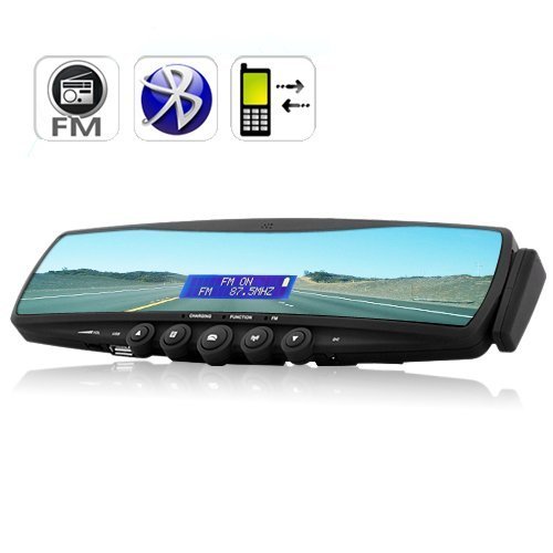 Bluetooth Car Rearview Mirror (MP3 Player, FM Radio, handsfree calling) HF88B2
