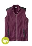 KingSize Big & Tall Ribbed Full-Zip Sweater Vest