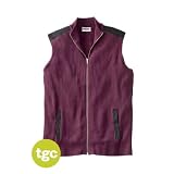 KingSize Big & Tall Ribbed Full-Zip Sweater Vest