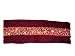 GKI Bethlehem Lighting LED 20-Light Burgundy Velvet Christmas Table Runner, Battery-Operated