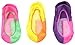 Jefferies Socks Girls 2-6X Split Footie Socks 3 Pair Pack
