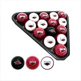 Arkansas Razorbacks 8 Ball Billiard Ball Pool Set
