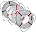 Jim Buoy 400 No-Tip Realistic Life Ring Drink Coasters - 6 Pack