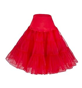 Flora Women's 50s Vintage Rockabilly Petticoat, 25