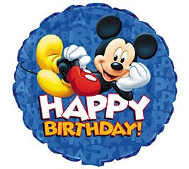 Mickey Happy Birthday 18" Mylar Balloon
